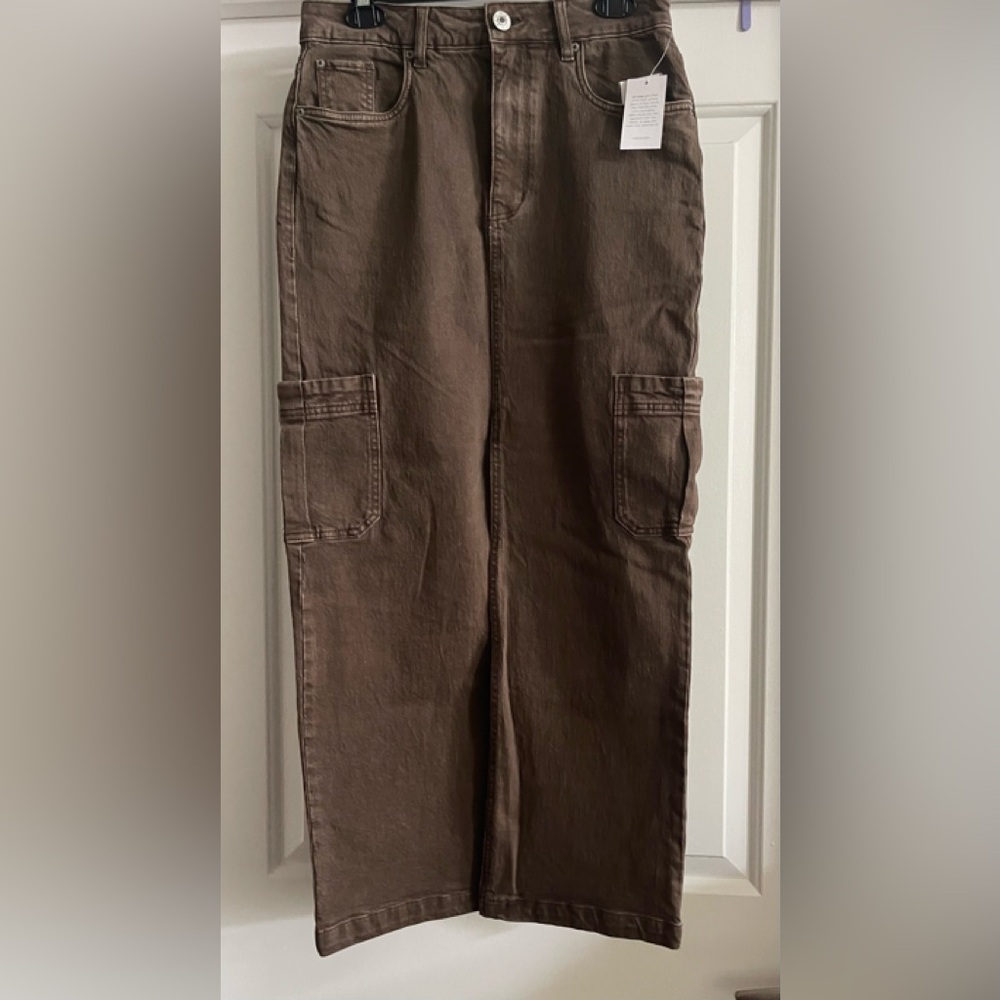 Maddie Maxi Denim Skirt